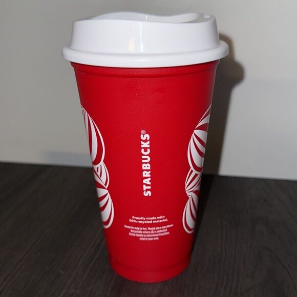 Starbucks - 2024 *Collectible* Red Cup 16 oz (Grande) Reusable Hot Cup w/Lid - Picture 2 of 5